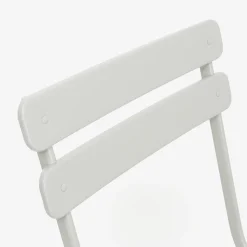 Silla de jardín plegable de metal gris Bistro 40x38x90cm