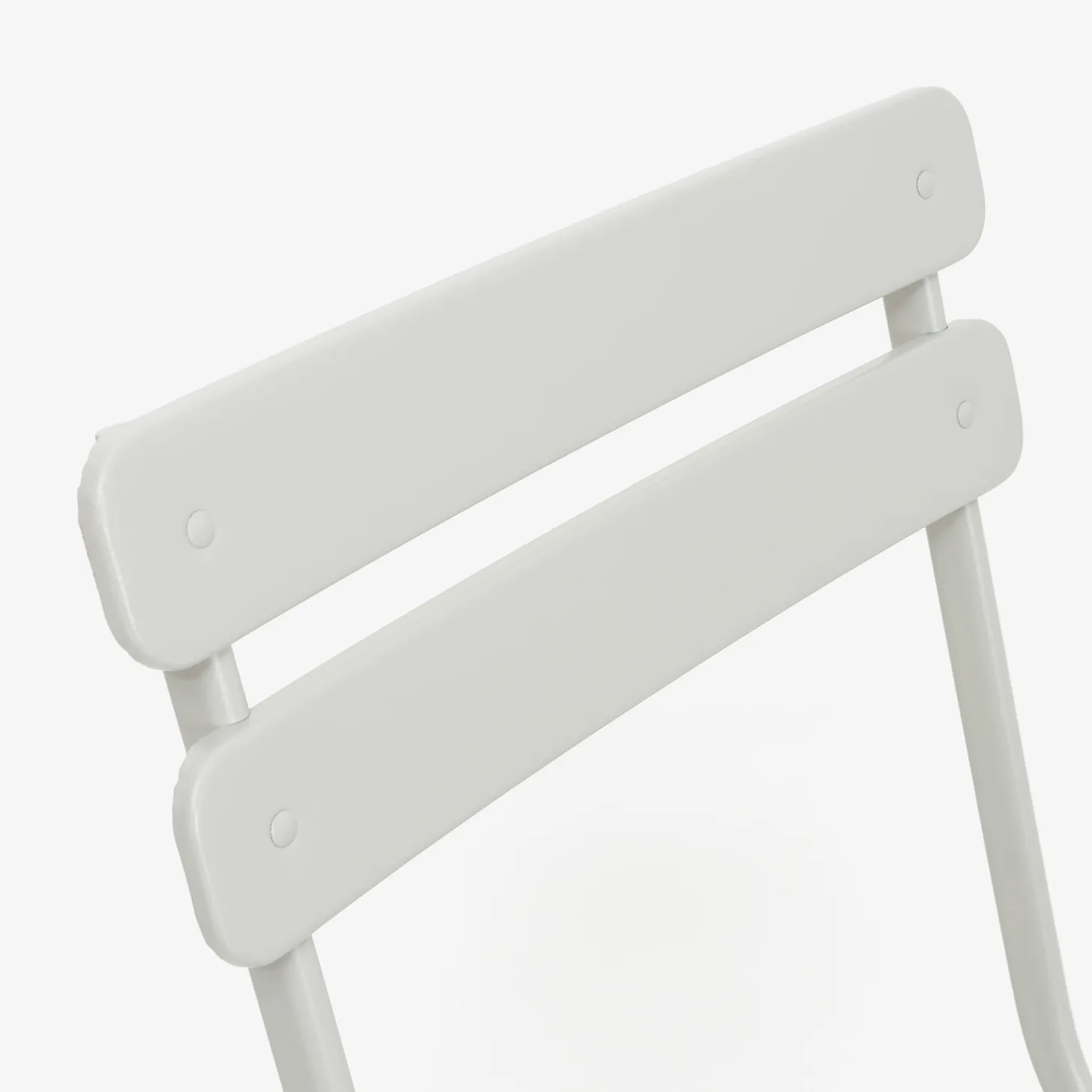 Silla de jardín plegable de metal gris Bistro 40x38x90cm
