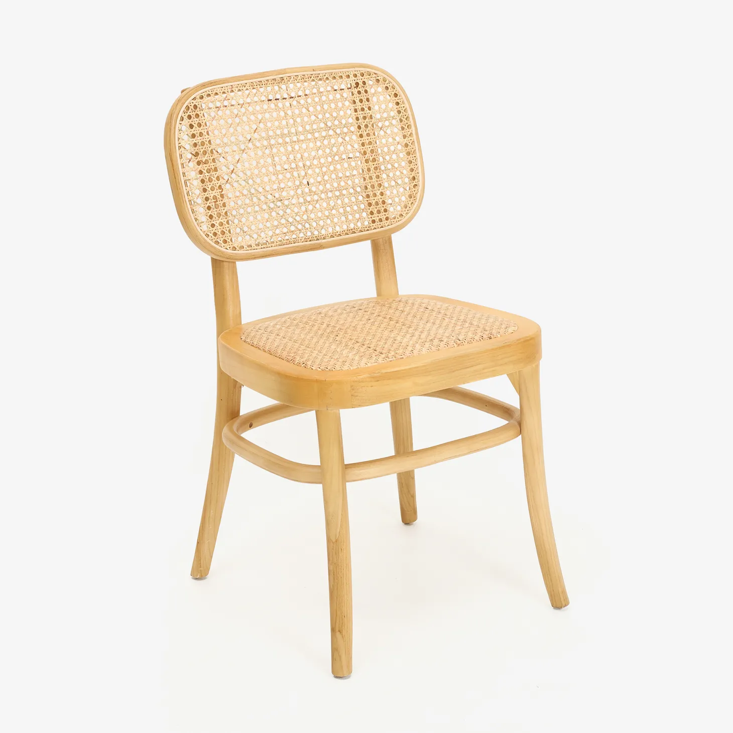 Silla de madera de olmo clara Cibran 45x41x83cm Clau&Chloe