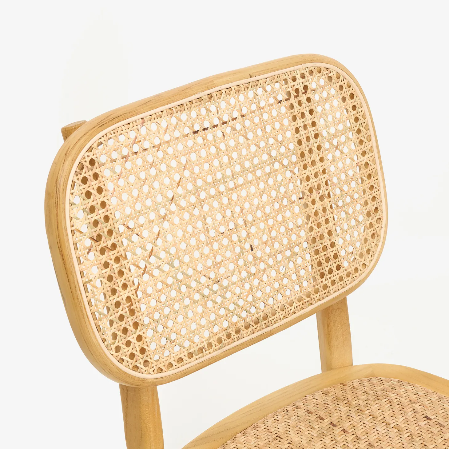 Silla de madera de olmo clara Cibran 45x41x83cm Clau&Chloe