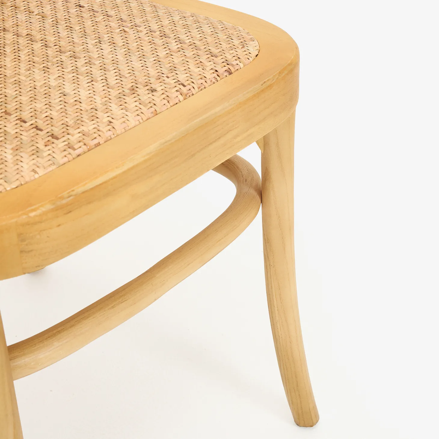 Silla de madera de olmo clara Cibran 45x41x83cm Clau&Chloe
