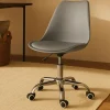 Silla de oficina con ruedas gris Tulip 48x55x45cm