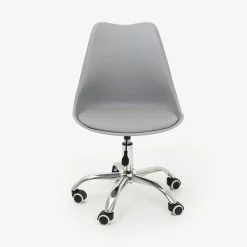 Silla de oficina con ruedas gris Tulip 48x55x45cm