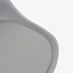 Silla de oficina con ruedas gris Tulip 48x55x45cm