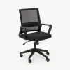 Silla de oficina negra ajustable 92/100cm