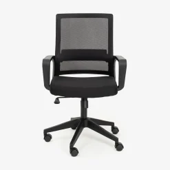 Silla de oficina negra ajustable 92/100cm