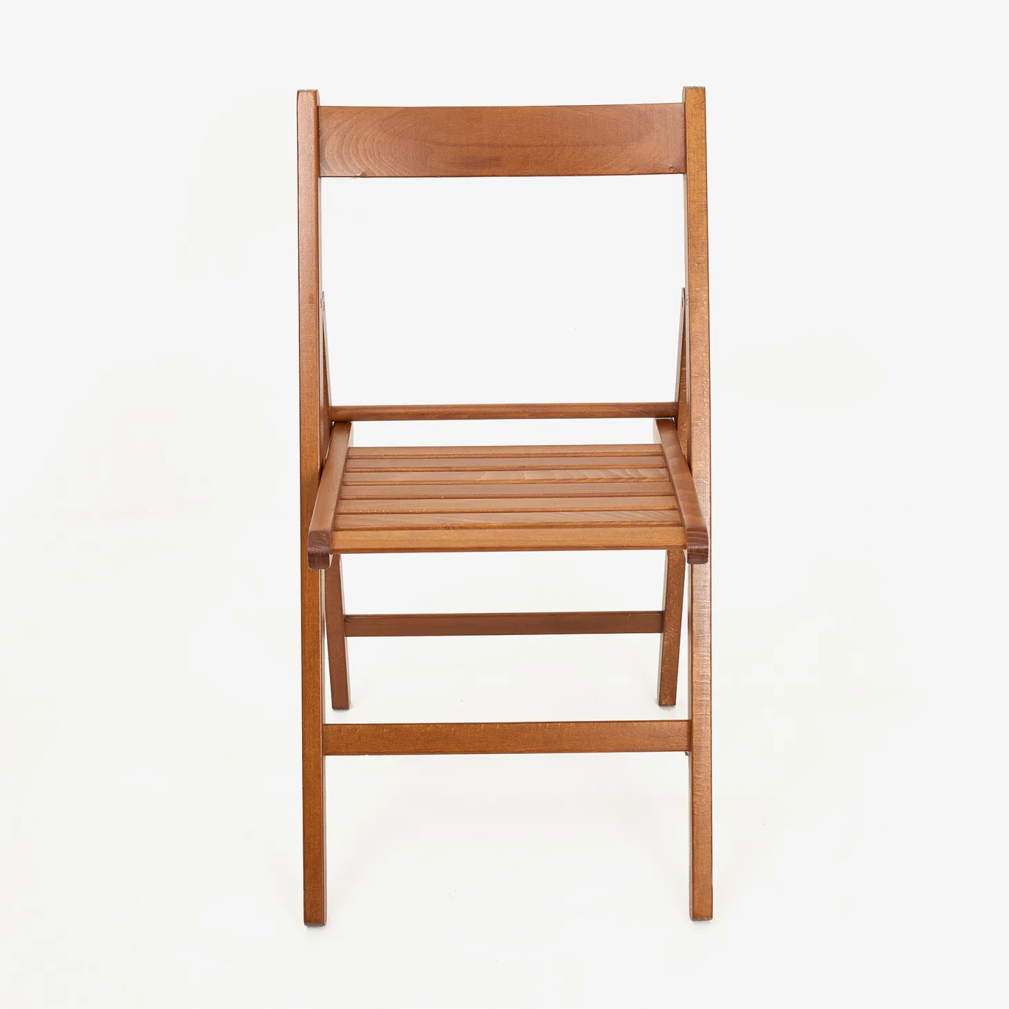 Silla plegable de madera de haya oscura Gema 43x48x79cm