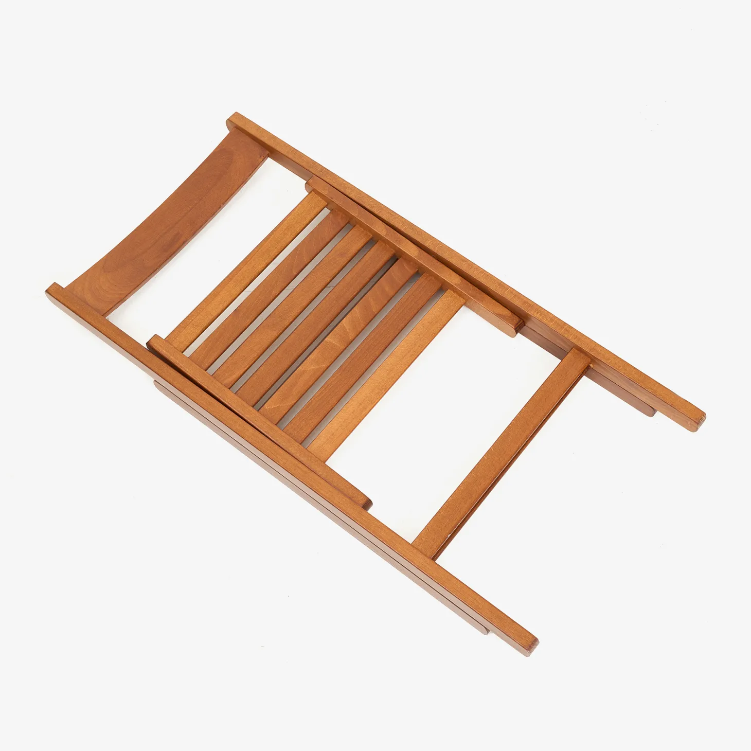Silla plegable de madera de haya oscura Gema 43x48x79cm