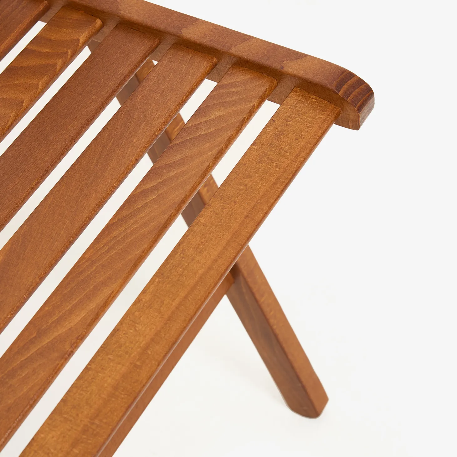 Silla plegable de madera de haya oscura Gema 43x48x79cm