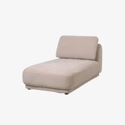 Sillón chaise longue beige Alain 92x157x68cm
