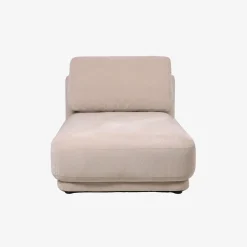 Sillón chaise longue beige Alain 92x157x68cm