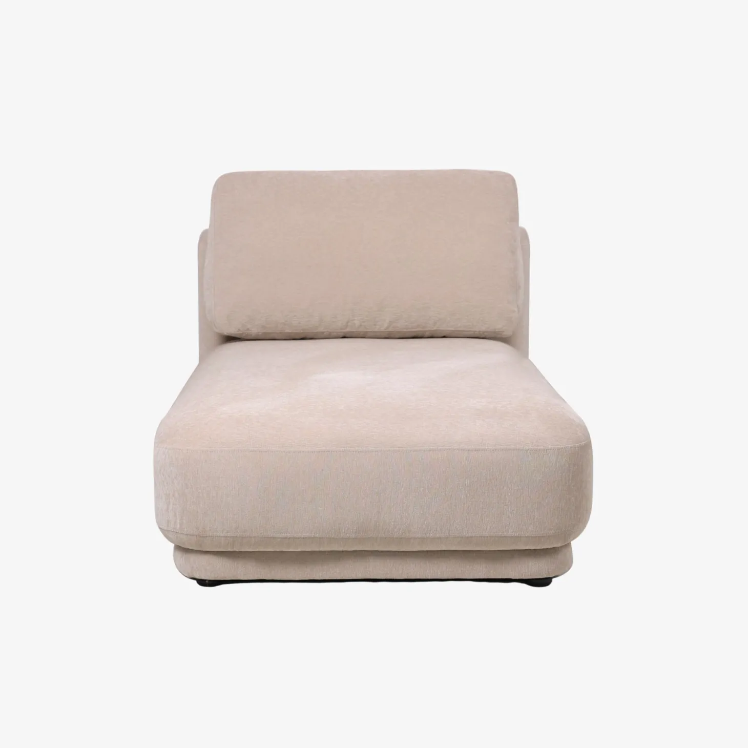 Sillón chaise longue beige Alain 92x157x68cm