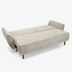 Sofá cama de 3 plazas gris claro Fules 212x85x85cm