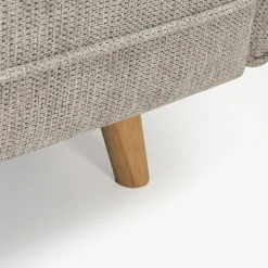 Sofá cama de 3 plazas gris claro Fules 212x85x85cm