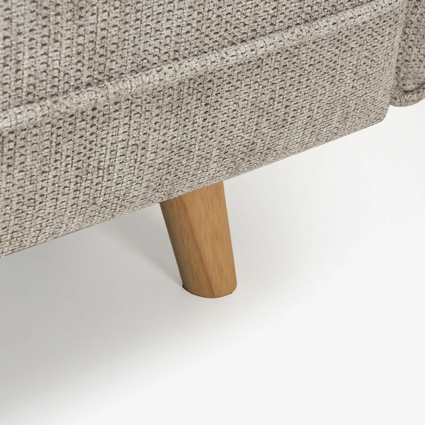 Sofá cama de 3 plazas gris claro Fules 212x85x85cm