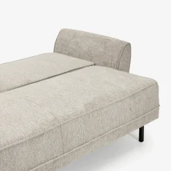 Sofá cama de 3 plazas gris claro Fules 212x85x85cm