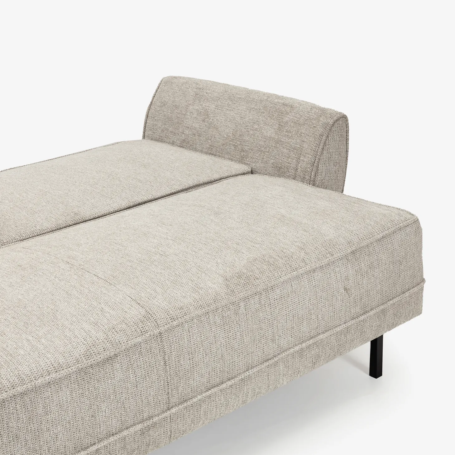 Sofá cama de 3 plazas gris claro Fules 212x85x85cm