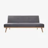 Sofá cama de 3 plazas gris oscuro Dylan 182x80x80cm