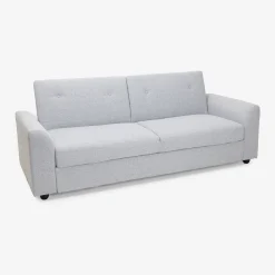 Sofá cama de 3 plazas gris Barita 216x85x85cm
