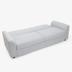 Sofá cama de 3 plazas gris Barita 216x85x85cm