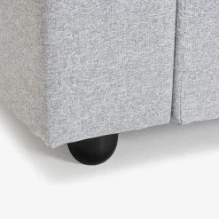 Sofá cama de 3 plazas gris Barita 216x85x85cm
