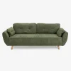 Sofá cama de 3 plazas verde Fules 212x85x85cm