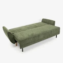 Sofá cama de 3 plazas verde Fules 212x85x85cm