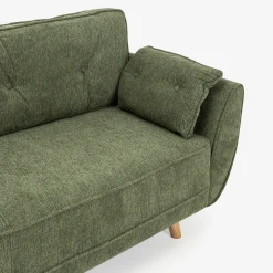 Sofá cama de 3 plazas verde Fules 212x85x85cm