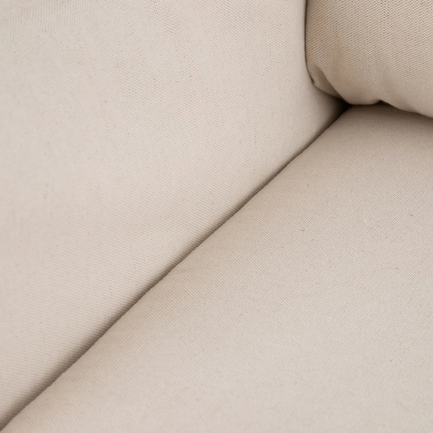 Sofá cama de algodón y lino beige 215x100x97cm