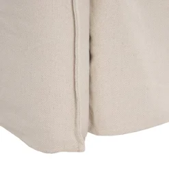Sofá cama de algodón y lino beige 215x100x97cm