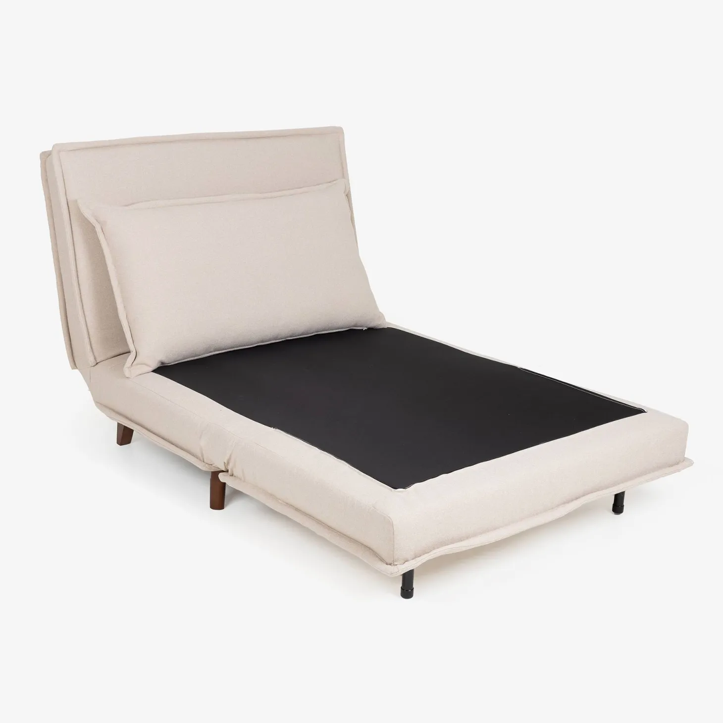 Sofá cama individual crema 104x92x84cm