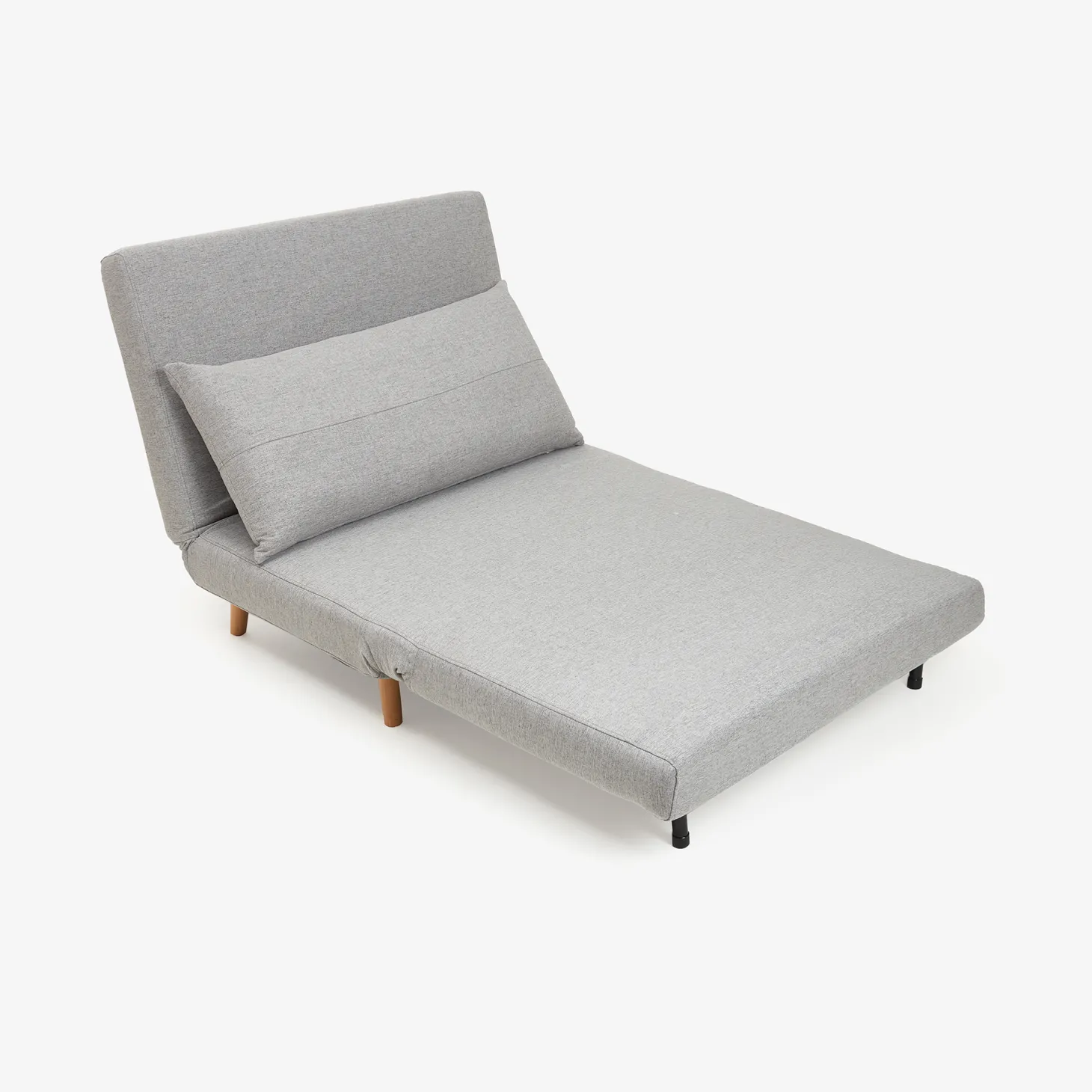 Sofá cama individual gris claro Theo 102x91x82cm
