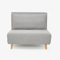 Sofá cama individual gris claro Theo 102x91x82cm