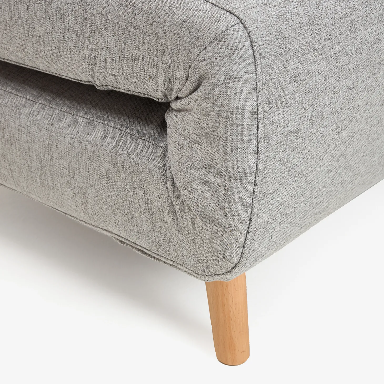 Sofá cama individual gris claro Theo 102x91x82cm