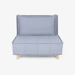 Sofá cama individual gris claro Gael 104x92x84cm