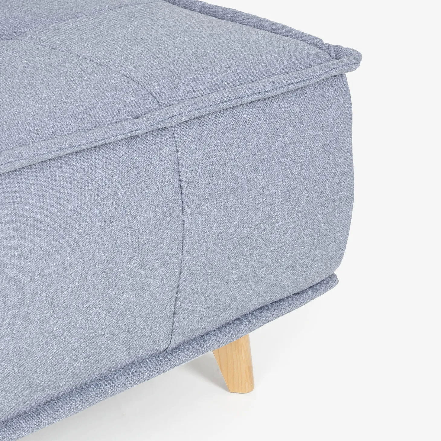 Sofá cama individual gris claro Gael 104x92x84cm