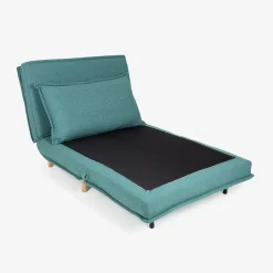 Sofá cama individual verde Luca 104x92x84cm