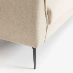 Sofá de 3 plazas beige Balt 207x90cm Clau&Chloe