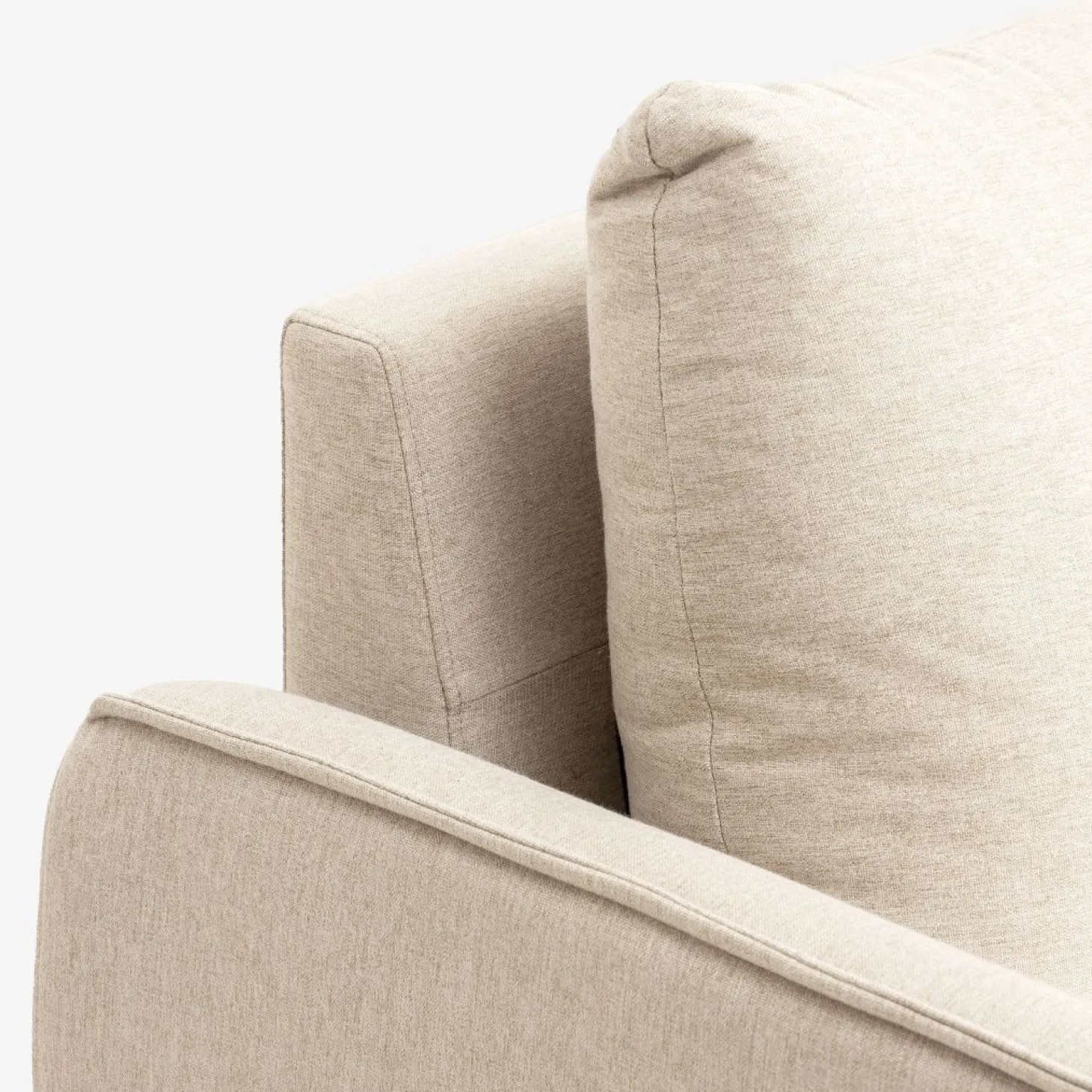 Sofá de 3 plazas beige Balt 207x90cm Clau&Chloe