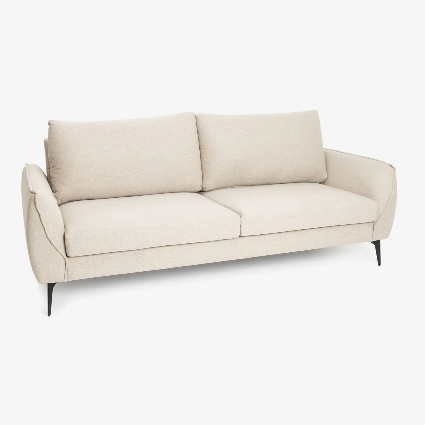 Sofá de 3 plazas beige Balt 207x90cm Clau&Chloe