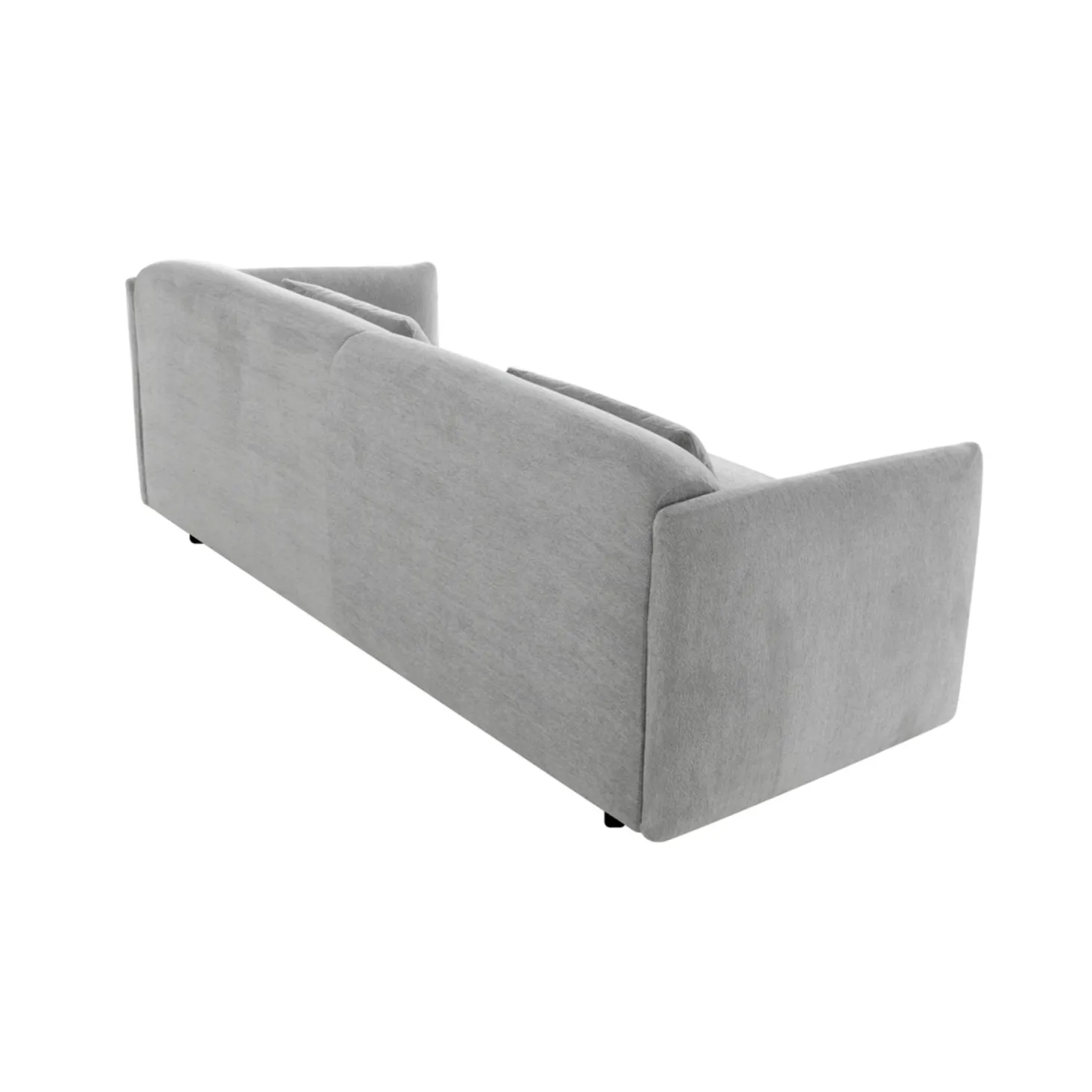 Sofá de 3 plazas de chenilla gris Ezra 216x88x70cm