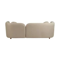 Sofá de 3 plazas de poliéster Aria 223x88x72cm