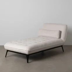 Sofá modular chaise longue crema 168x90x82cm