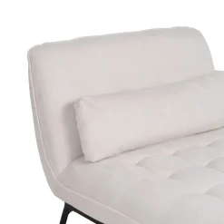 Sofá modular chaise longue crema 168x90x82cm