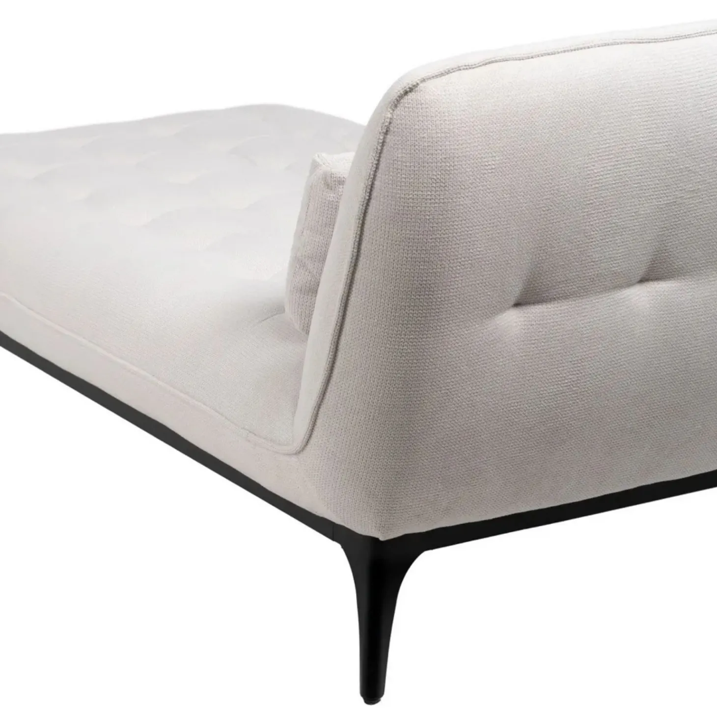 Sofá modular chaise longue crema 168x90x82cm