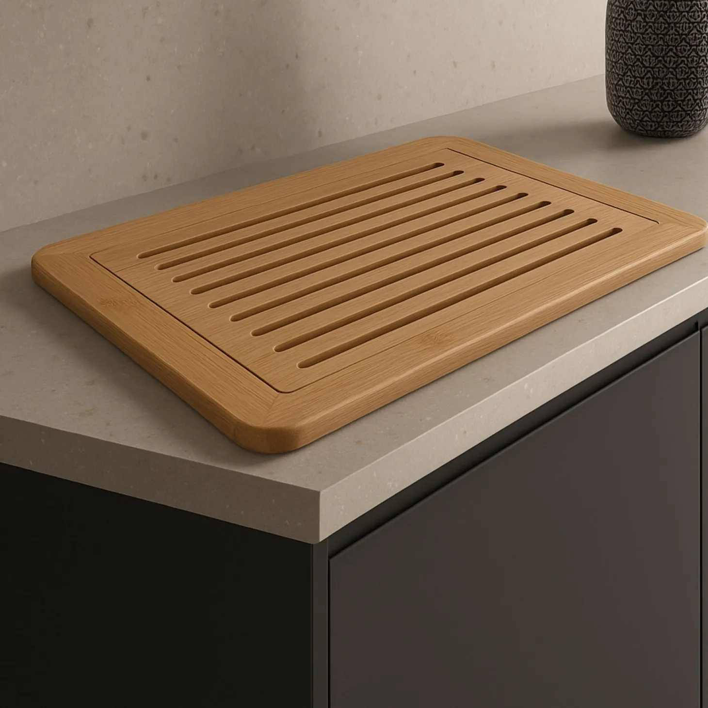 Tabla de cortar de madera bambú 38x25cm