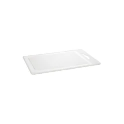 Tabla de cortar de plástico blanca 39x27cm