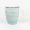 Taza azul de gres Vita 35cl