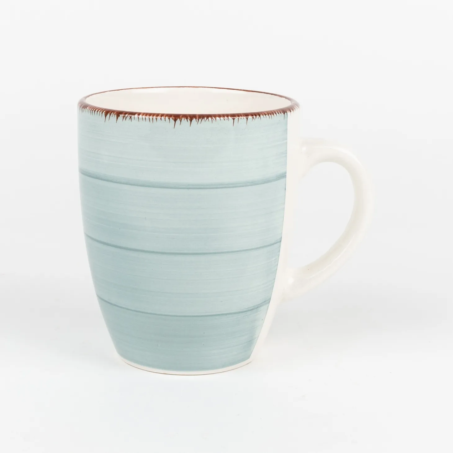Taza azul de gres Vita 35cl