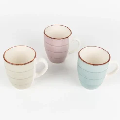 Taza azul de gres Vita 35cl
